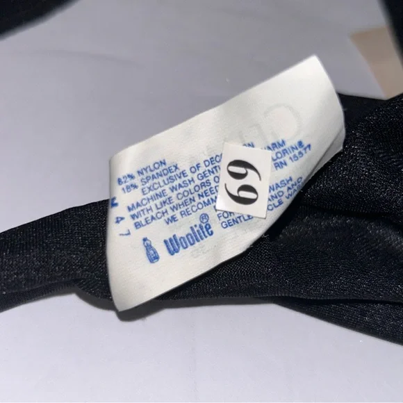 Vintage GELMART Style 2948 Black Wirefree Sheer Nylon Unlined Bralette Bra NWT - Picture 15 of 17